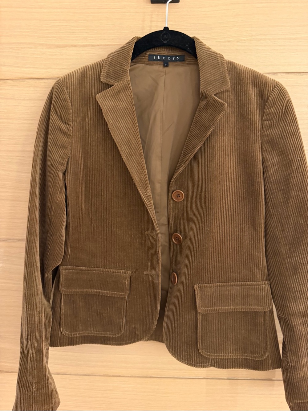 Theory womens Corduroy Blazer - soft Brown